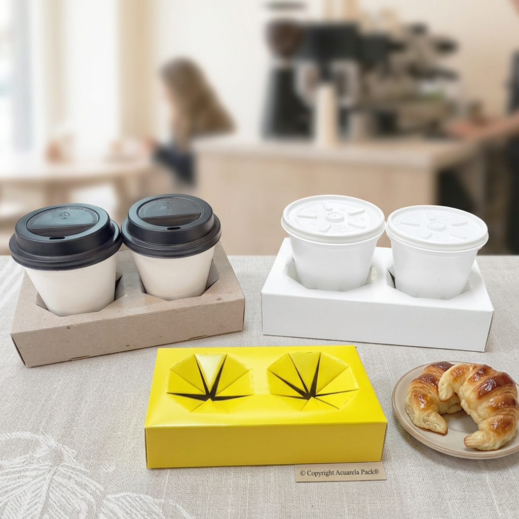 Portavasos para dos vasos